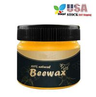 Beeswax Furniture Polish, Stcorps7 Natural Wood Seasoning Beewax Wood Wax Preservative Conditioner Protectant Home Cleaning for The Renovation of Old Solid Wood Furniture, Wooden Floor, Wooden Crafts