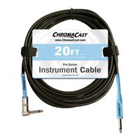 ChromaCast Daphne Blue 20-Feet Pro Series Instrument Cable, Angle-Straight (CC-PSCBLSA-20DBL)