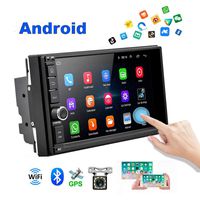 Android Car Radio 2 Din Car GPS Navi AMprime 1080P 7 inch Touch Screen Bluetooth Car Video FM Stereo MP5 Player Mirror Link + Backup Camera