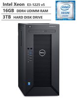 2019 Newest Dell PowerEdge T30 Premium Business Tower Server Desktop, Intel Xeon E3-1225 v5 up to 3.70GHz, 16GB DDR4 ECC UDIMM Memory, 3TB 7200RPM HDD, HDMI, DisplayPort, DVD-RW, No Operating System