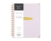 Ashley G for Blue Sky 2017-2018 Academic Year Weekly & Monthly Planner, Twin-Wire Bound, 7" x 9", Pink Soft Cover (101935)