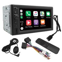 Chaowei CW6200 2Din Car Multimedia Receiver with 6.2" LCD Touchscreen Compatible with Apple CarPlay, Android Auto