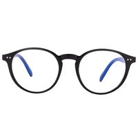 Blue Light Blocking Glasses,Nails Round Minimize Digital Headache Anti Eyestrain Tablet Reading/Gaming/Phones Glasses, Men/Women (Black)