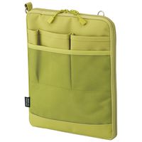 LIHIT LAB Laptop Sleeve, Water & Stain Repellent, Vertical for Backpack, Lime Green, 7.9" x 10.2"-Compatible with iPad Pro, Microsoft Surface Go, Huawei, Samsung Galaxy Tab, Iconia One (A7682-6)