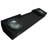 Compatible with 1988-1998 Chevy CK Silverado Ext Truck Harmony R104 Dual 10" Sub Box Enclosure