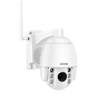 ZOSI 1080p PTZ Dome Security Camera Outdoor, Wireless Pan Tilt Zoom (5XOptical ) IP Camera, Two Way Audio, Color Night Vision, Motion Detection, Light and Sound Alarms, Microsd Support