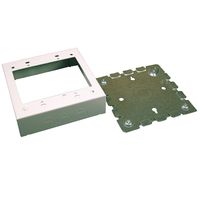 Legrand - Wiremold BW32 Metal Raceway 2-Gang Outlet Box