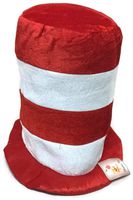 Dr. Seuss Hat, Cat in The Hat, Red and White Striped Hat Teens, Adults
