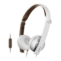 Sony MDR-S70AP White Slim Foldable Stereo Headphone
