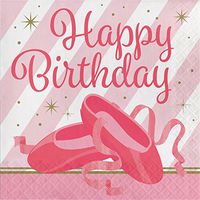 Ballet Birthday Napkins, 48 ct