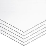 Pacon Foam Board, White,  22" x 28", 5 Sheets