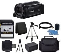 Canon VIXIA HF R700 Full HD Camcorder (Black) + 64GB SDHC Memory Card + Camera/Video Case + Full Tripod + Camera/Video Case + USB Card Reader + Cleaning Kit + Extra Battery + Complete Bundle