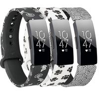 Molitececool Soft TPU Wristband Compatible for Fitbit Inspire HR/Fitbit Inspire Bands Adjustable Strap Replacements Accessory for Fitbit Inspire HR Small Large Size for Men Women