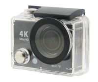 NAXA Electronics NDC-406 Waterproof 4K Action Camera, Shiny Black (NDC-406)