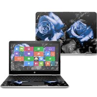 Mightyskins Skin Compatible with Hp Pavilion X360 14" (2017) - Blue Roses | Protective, Durable, and Unique Vinyl Decal Wrap Cover | Easy to Apply, Remove, and Change Styles | Made in The USA