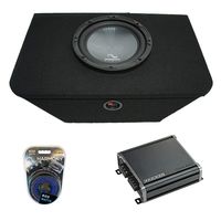 Compatible with 2000-2009 Honda S2000 Harmony R104 Single 10" Sub Box & CXA400.1 Amp