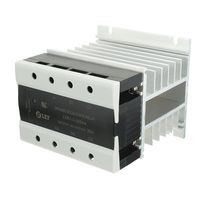 uxcell AC to AC 25A 90-250VAC to 40-440VAC SSR Thermal Compound Three Phase Solid State Relay + Heat Sink UL Recognized