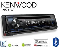 Volunteer Audio Kenwood KDC-BT22 Car Stereo Double Din Radio with Bluetooth, Sirius XM Ready