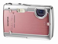 Olympus Stylus 720SW 7.1MP Ultra Slim Digital Camera with 3x Optical Zoom (Pink)