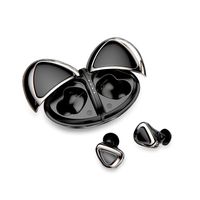 Beacon Pet Wireless Earbuds Bluetooth 5.0, Noise Cancelling True Wireless Earbuds 20H Playtime, 3D Stereo Sound Wireless Bluetooth Headphones Volume Control（Black）