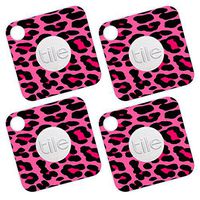 MightySkins Skin Compatible with Tile Mate - Pink Leopard | Protective, Durable, and Unique Vinyl Decal wrap Cover | Easy to Apply, Remove, and Change Styles | Made in The USA