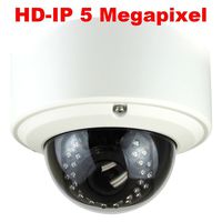 Amview 5MP 2592x1920 Pixel HD 1920P Outdoor Indoor Network PoE Power Over Ethernet 1080P Security Dome IP Camera with 2.8-12mm Varifocal Zoom Lens