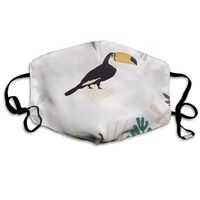 YUIOP Toucans Pattern Printed Mask Neutral Mask for Men and Women Polyester Dust-Proof Breathable Mask