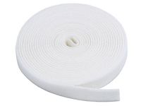 3/4" HOOK AND LOOP WHITE FASTENING TAPE - 15FT ROLL