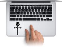 WallDecalArtStudio Gonzo Logo Sticker Vinyl Laptop MacBook Decal, Water Bottle Cup Decals, Waterproof Car Bumper Stickers Made in US (Message for Color)