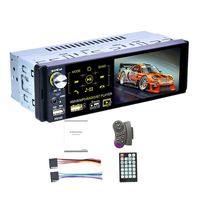 LLDWORK Car Radio with Bluetooth, 1 din car Stereo, MP5 Player, Media Player, 4.1 inch Capacitive Touch Screen, AM/FM/RDS Radio, IR Rear Camera, 7 Color Backlight, Mirror Link