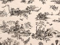 Black Toile Tissue Paper120~20"x30" Half Ream Tissue Prints (2 Unit, 120 Pack per Unit.)