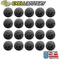 20pc Exell A76 1.5V LR44 Alkaline Watch Battery AG13