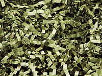 Olive Crinkle Cut Paper Shred 10 lb Box ~ Spring-fill Shred - WRAPS-ZF10OL