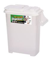 Buddeez Large (Up to 12lb) Fresh Dry Dog & Cat Food Plastic Storage Container with Flip Lid and Pour Spout for Pet Food and Bird Seed, BPA Free