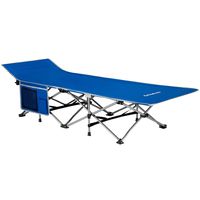 KingCamp Strong Stable Folding Camping Bed Cot with Carry Bag