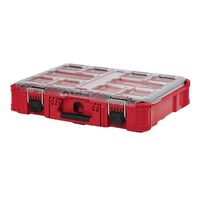 Milwaukee PACKOUT 11-Compartment Small Parts Organizer, Versatile and Durable Modular Storage Syatem, Impact Resistant and Weather Sealed with Heavy Duty Latches and Reinforced Hinge