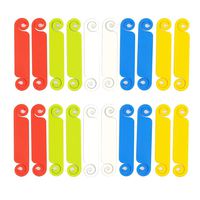 20 Pieces Cable Tags Cord Management Cable Label Identifier, Multicolored Write on Cord Identification Tags Wire Label Cable Markers