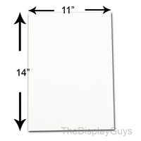 The Display Guys ~ Pack of 50, 11"x14" Picture Backing Boards (50pcs White Backing Board Only)