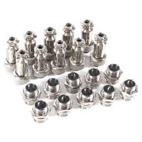 Aviation Plug Connector, 10 Pairs Mounting 12mm Dia Screw Metal Aviation Male Female Socket Connector Plugs (2 Pin)