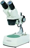 C & A Scientific Premiere SMP-24L Binocular Stereo Microscope, 10x Eyepieces, 20x/40x Magnification, 2x/4x Objectives, Upper/Lower LED Illumination, Battery-Powered