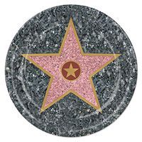 Pack of 96 Disposable Hollywood Walk of Fame Star Dinner Plates 9"