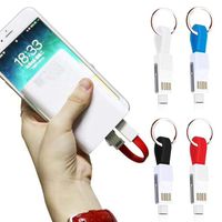 Erholi Portable Keychain Lightning/Micro/Type C Charger for and Android Device Cables