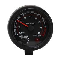 Timorn Tachometer RPM Gauge, Tachometer Gauge RPM Tachometer RPM Light Backlit Tach Gauge 8k Tachometer for 4 6 8 Cylinder Tachometer with Adjustable Shift Light