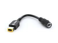 PWR+ Standard Power Cable for Lenovo 0B47046 0B47048 Tip Adapter Connector Converter for Lenovo Thinkpad Round 7.7mm to Slim Square Yoga Ideapad Dongle: ADLX45NCC2A ADLX45NLC3A Laptop AC Charger