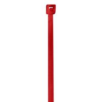 Partners Brand PCT422K Colored Cable Ties, 18#, 4", Fluorescent Red (Pack of 1000)