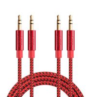 3.5mm Aux Cable, CableCreation 3.5mm Male to Male Stereo Audio Cable Compatible with iPhones, Fire HD Tablets, Sony/Beats Headphones, Home/Car Stereos & More, [2-Pack/ 3 Feet]