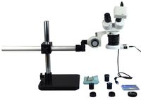 OMAX 10X-20X-40X-80X Digital Binocular Single-Bar Boom Stereo Microscope with 1.3MP USB Camera
