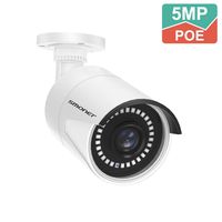 5MP POE Security Camera,SMONET Outdoor IP Camera, Night Vision, Only Compatible with SMONET 5MP POE Camera System