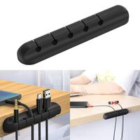 Wikole Self-Sticking Desktop Cable Winder Cord Organizer Silicone Protector Cable Sleeves