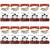 Hearing Aid Zinc Air Batteries A312 Size: 312 (60 Batteries)